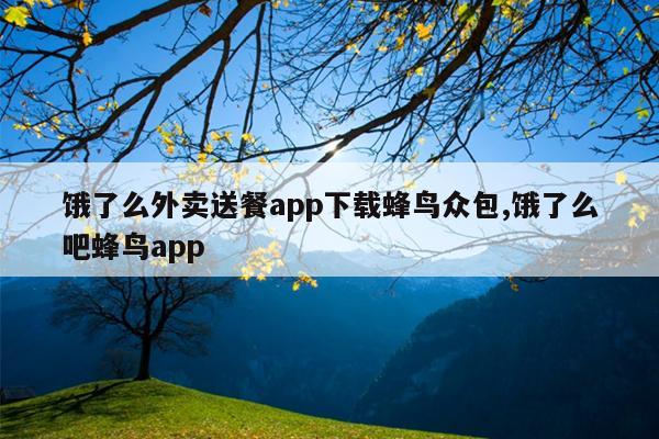 饿了么外卖送餐app下载蜂鸟众包,饿了么吧蜂鸟app