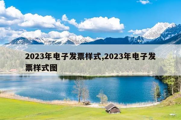 2023年电子发票样式,2023年电子发票样式图