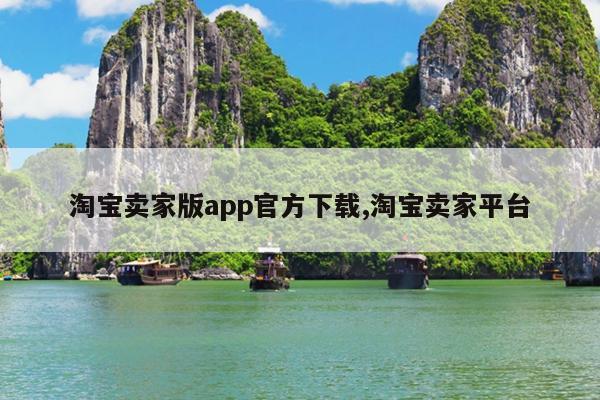 淘宝卖家版app官方下载,淘宝卖家平台